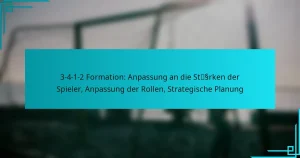 3-4-1-2 Formation: Anpassung an die Stärken der Spieler, Anpassung der Rollen, Strategische Planung